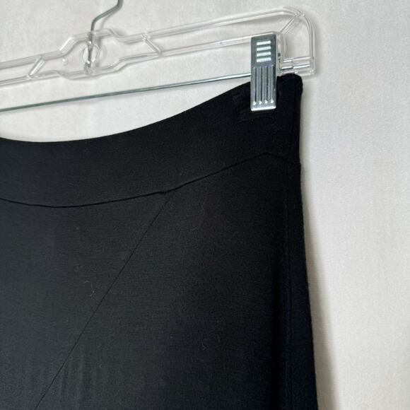 WHITE HOUSE BLACK MARKET / black knit pull on elastic waist maxi skirt / XXS - Picture 4 of 8